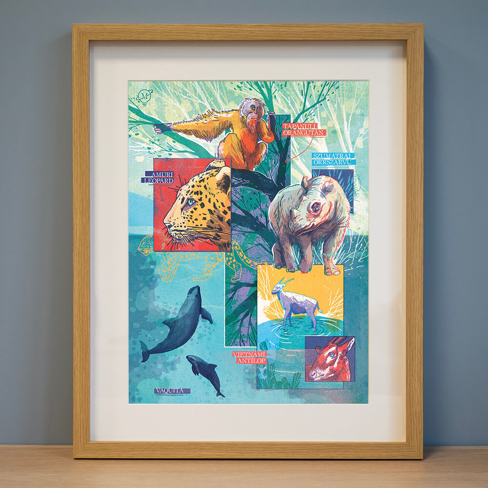 Poszter - A kihalás szélén (40x30 cm)