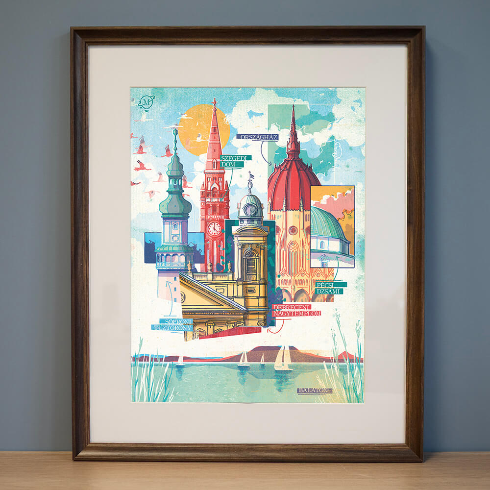 Poszter - Magyar panoráma (40x30 cm)